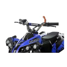 Mini Quad Big Racing Bambino 49 CC Ruota 6 Telaio Maggiorato Blu (4)