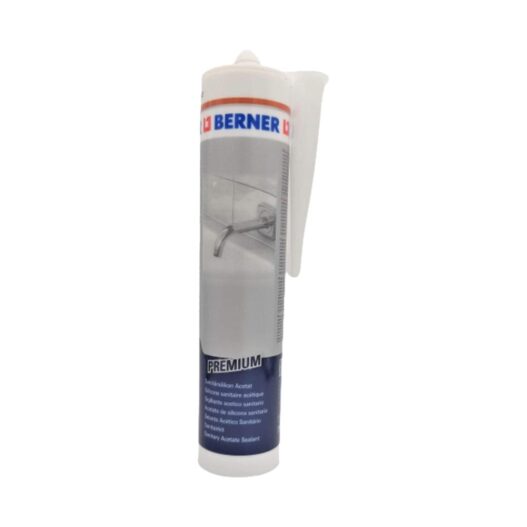 Silicone Acetico Sanitario Trasparente Berner 310ml