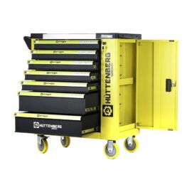 CARRELLO PORTAUTENSILI OFFICINA 7 CASSETTI 5 COMPLETI DI UTENSILI CON SPORTELLO LATERALE PIANALE IN ACCIAIO (2)