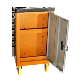 CARRELLO PORTAUTENSILI OFFICINA 7 CASSETTI 6 COMPLETI DI UTENSILI CON SPORTELLO LATERALE KRAFT MULLER (3)