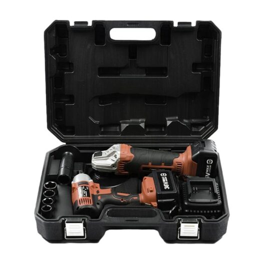 KIT SET SMERIGLIATRICE E AVVITATORE IMPULSI BATTERIE 36 VOLT 2 BATTERIE