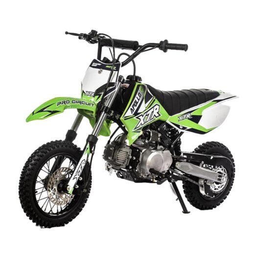 PIT BIKE MINI CROSS APOLLO XTR JUNIOR 1012 110CC SEMI-AUTO VERDE