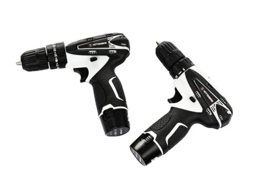 KIT AVVITATORE E TRAPANO DOPPIO A BATTERIA 12 V 1.3AH HUTTENBERG