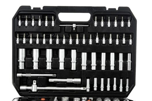 SET CHIAVI A BUSSOLA E INSERTI  193 PZ CON VALIGIETTA HUTTENBERG