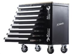 CARRELLO PORTAUTENSILI XXL 8 CASSETTI 7 COMPLETI DI UTENSILI CON DINAMOMETRICA KRAFT MULLER