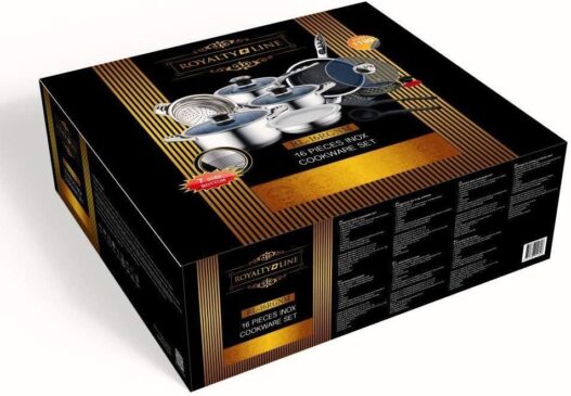 ROYALTY LINE BATTERIA DA CUCINA IN ACCIAIO INOX