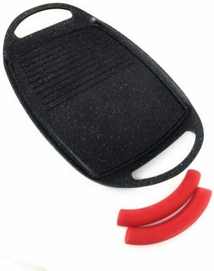 ROYALTY LINE BISTECCHIERA PIASTRA  47 CM RIVESTIMENTO PIETRA ANTIADERENTE GRIGLIA CUCINA