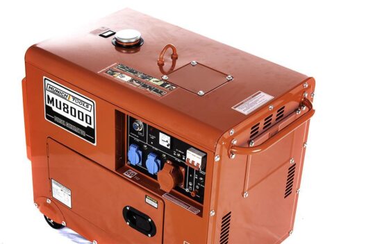 MUNICH TOOLS GENERATORE GRUPPO ELETTROGENO 5000W DIESEL TRIFASE E MONOFASE